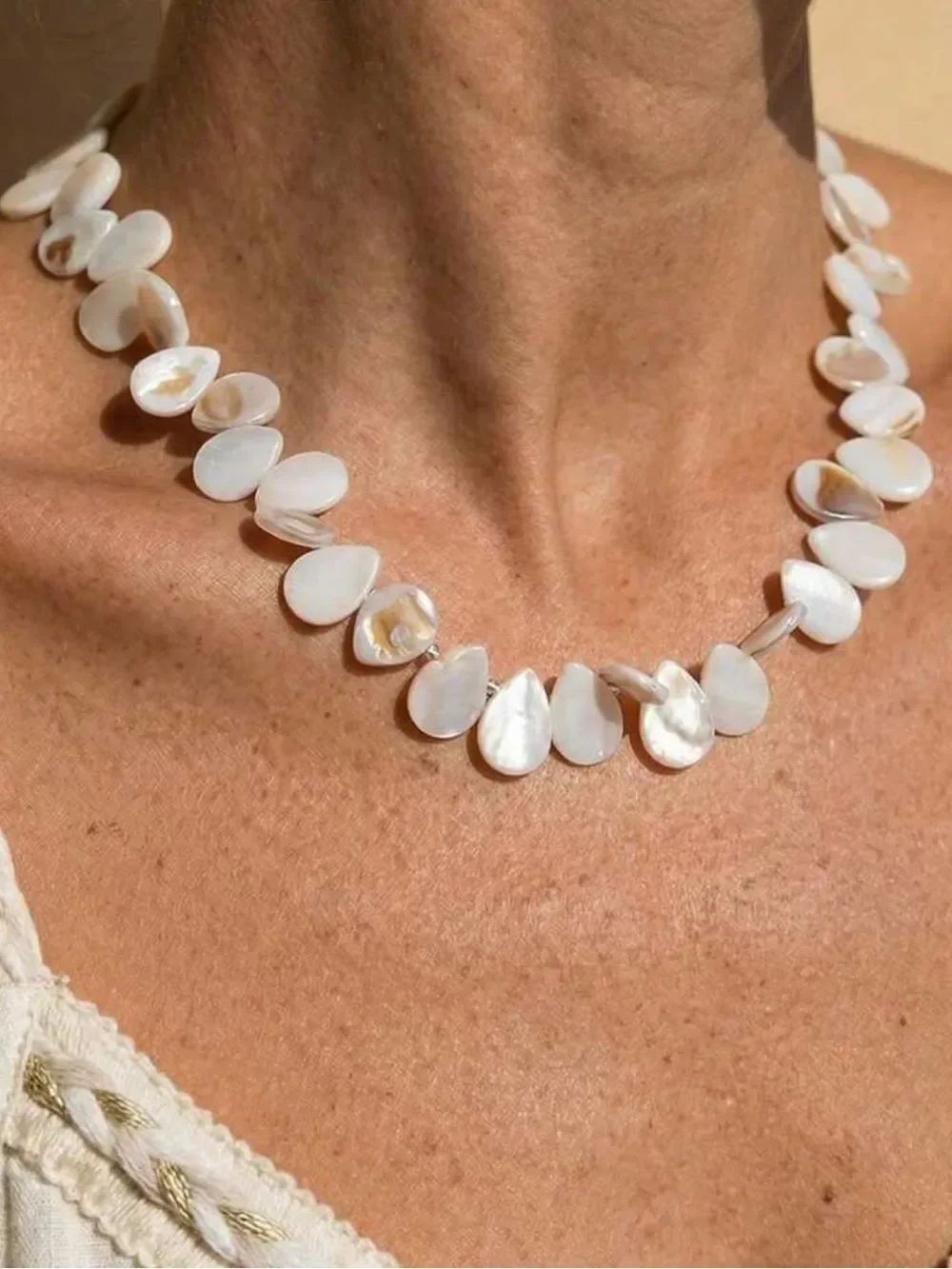Pearl Teardrop Necklace N2260